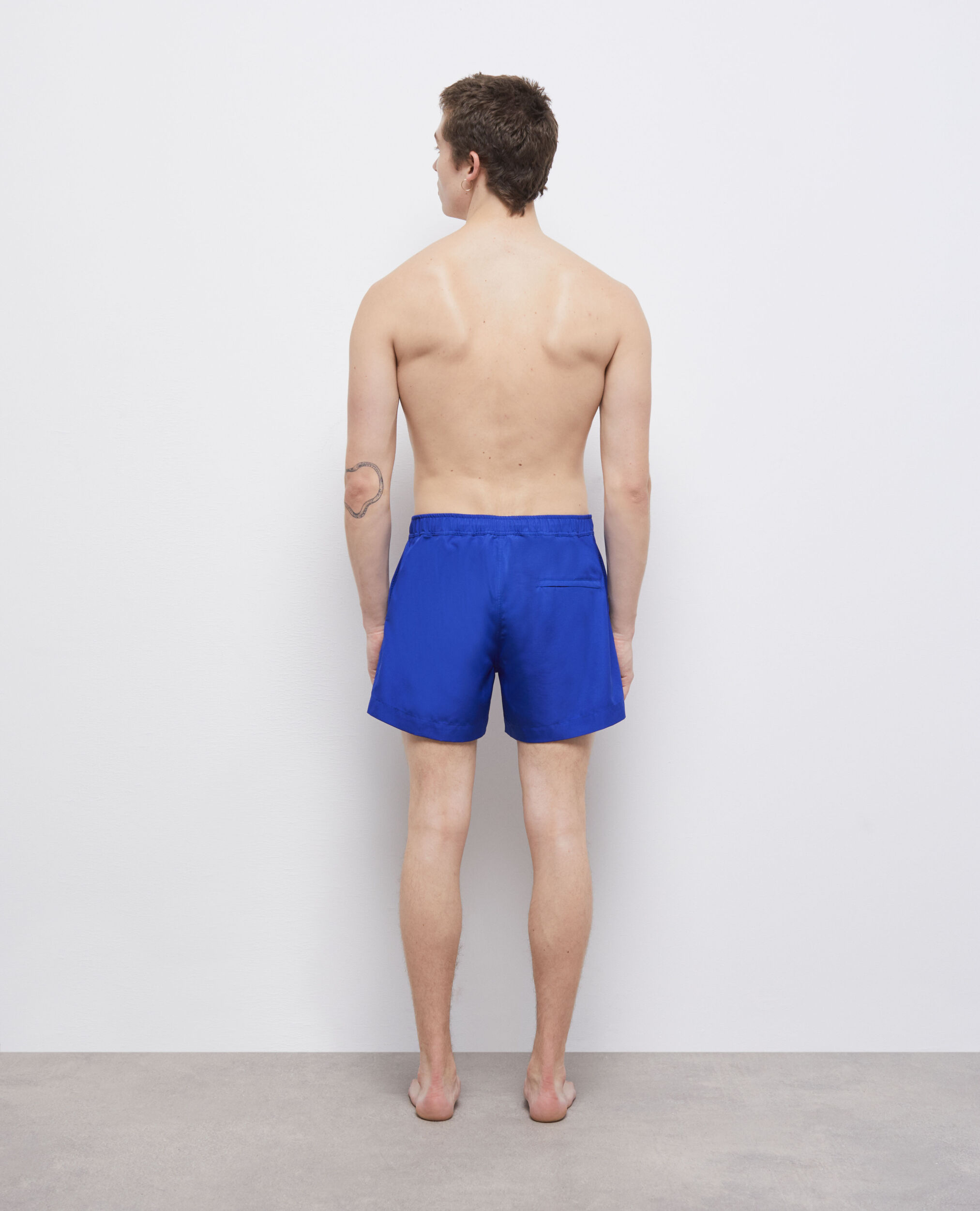 Blaue Badeshorts mit Logo, BLUE, hi-res image number null