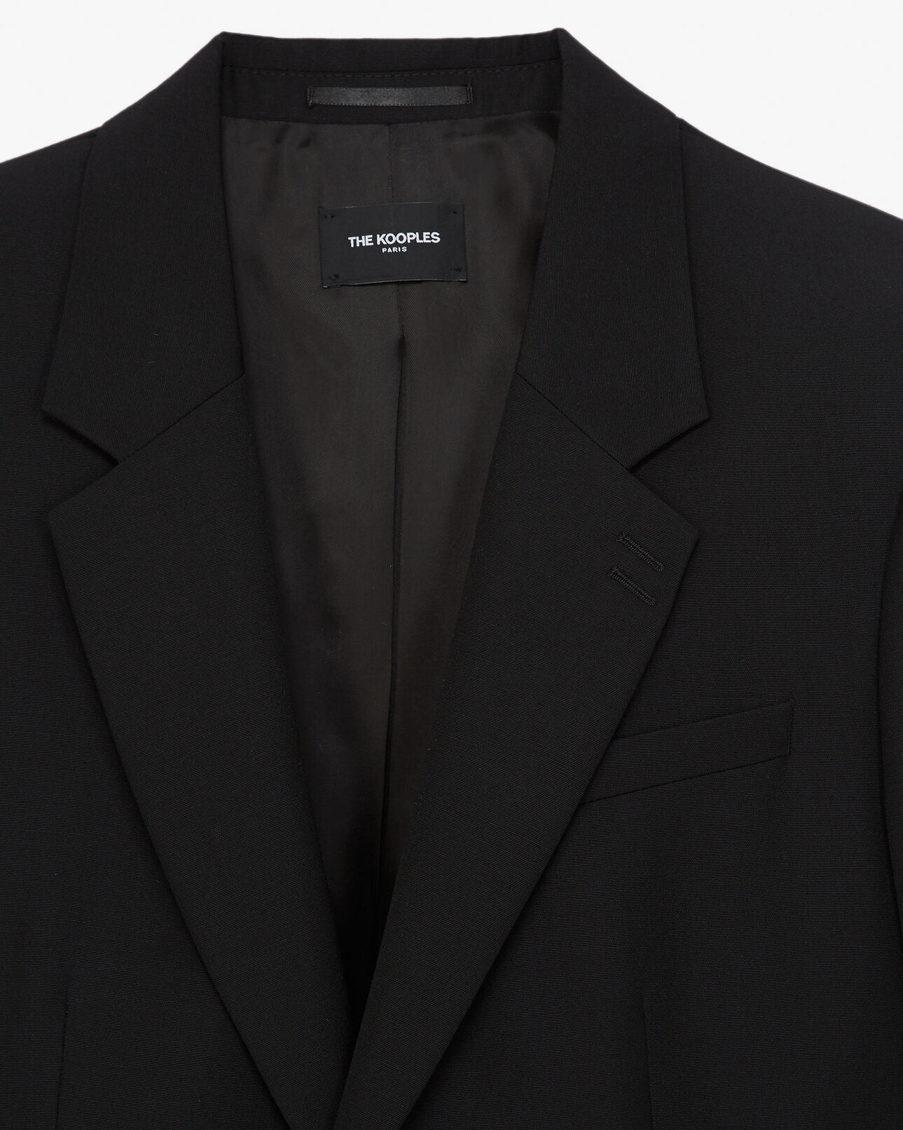 The Kooples HOMME BLACK veste blazer laine noire