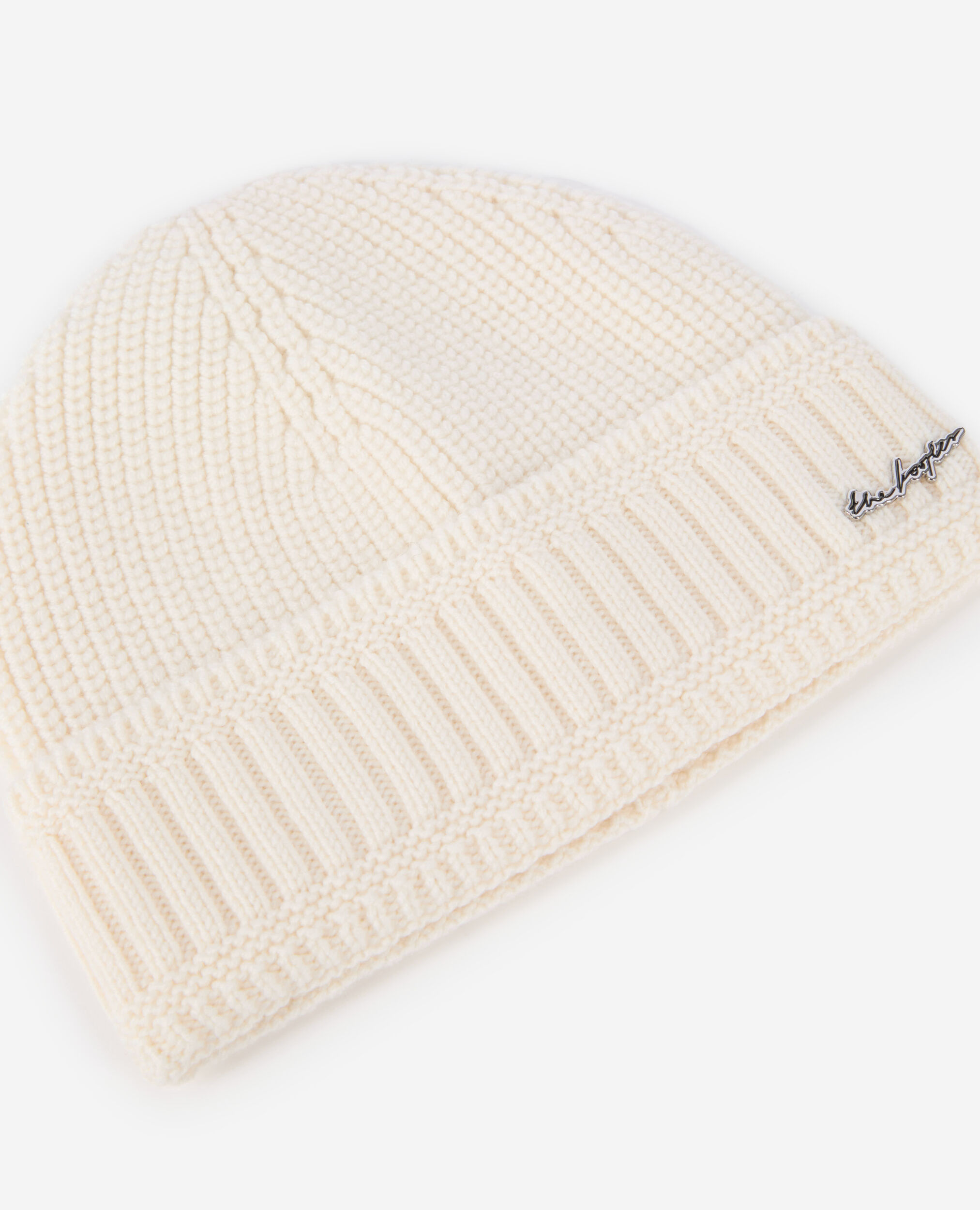 Women's Ecru wool beanie | The Kooples US