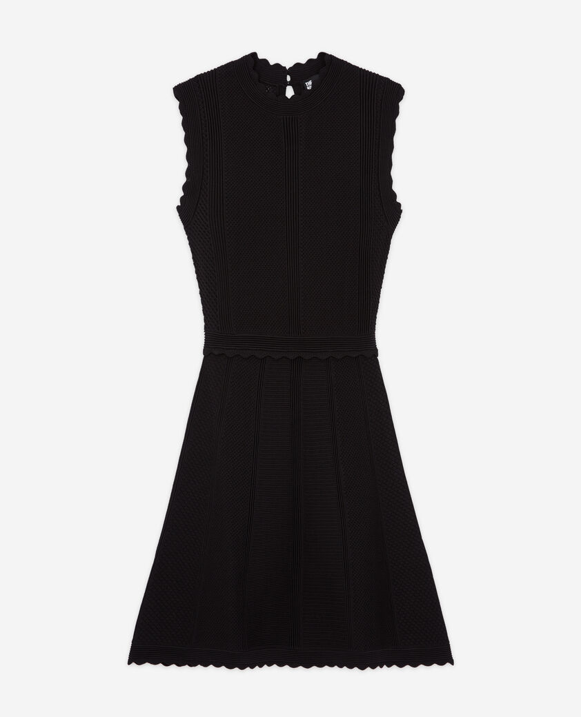 The Kooples WOMEN BLACK short black knit dress