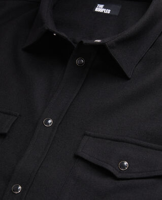 The Kooples H BLACK black flannel shirt