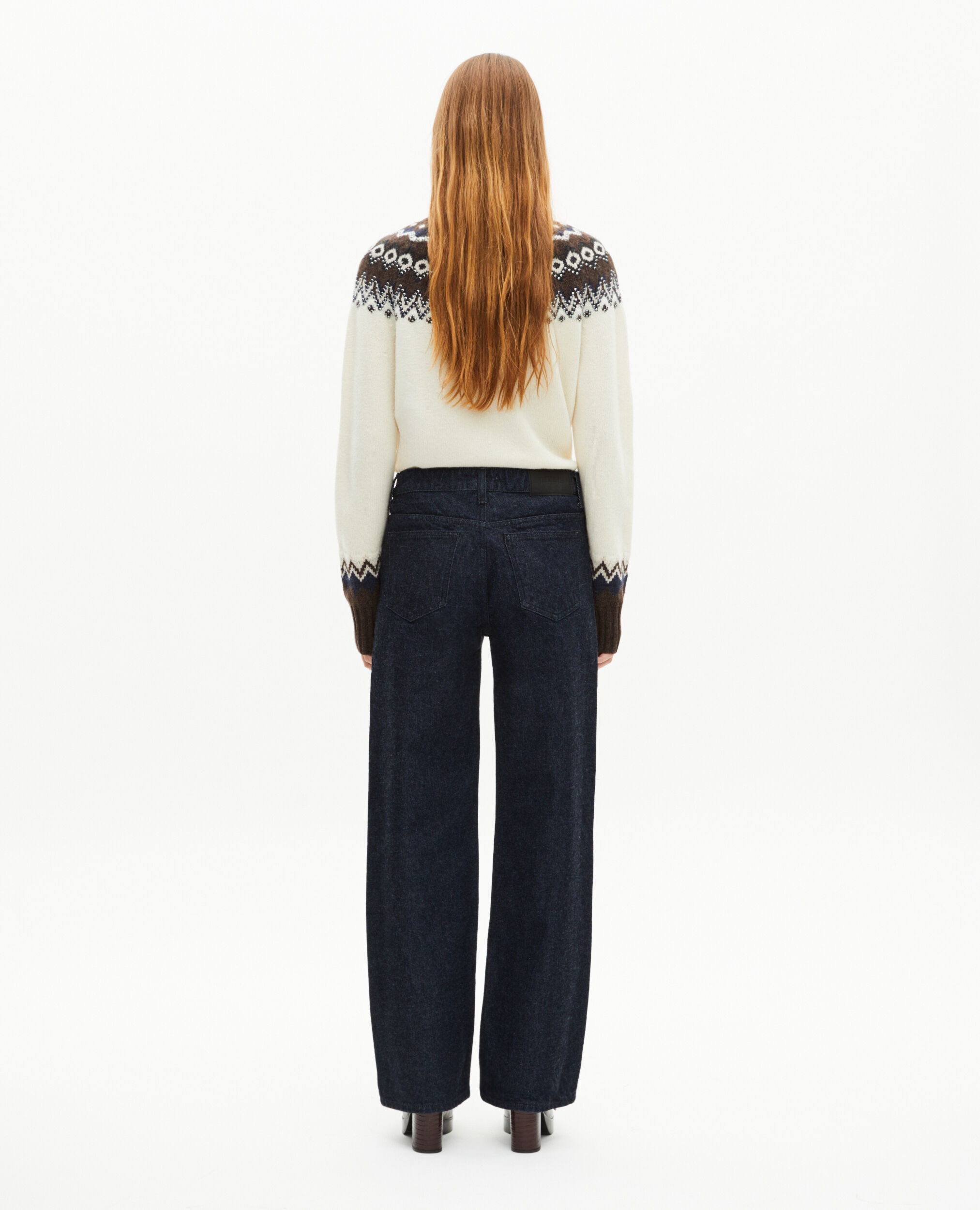 Blue raw wide-leg jeans, BLUE ELECTRIC, hi-res image number null