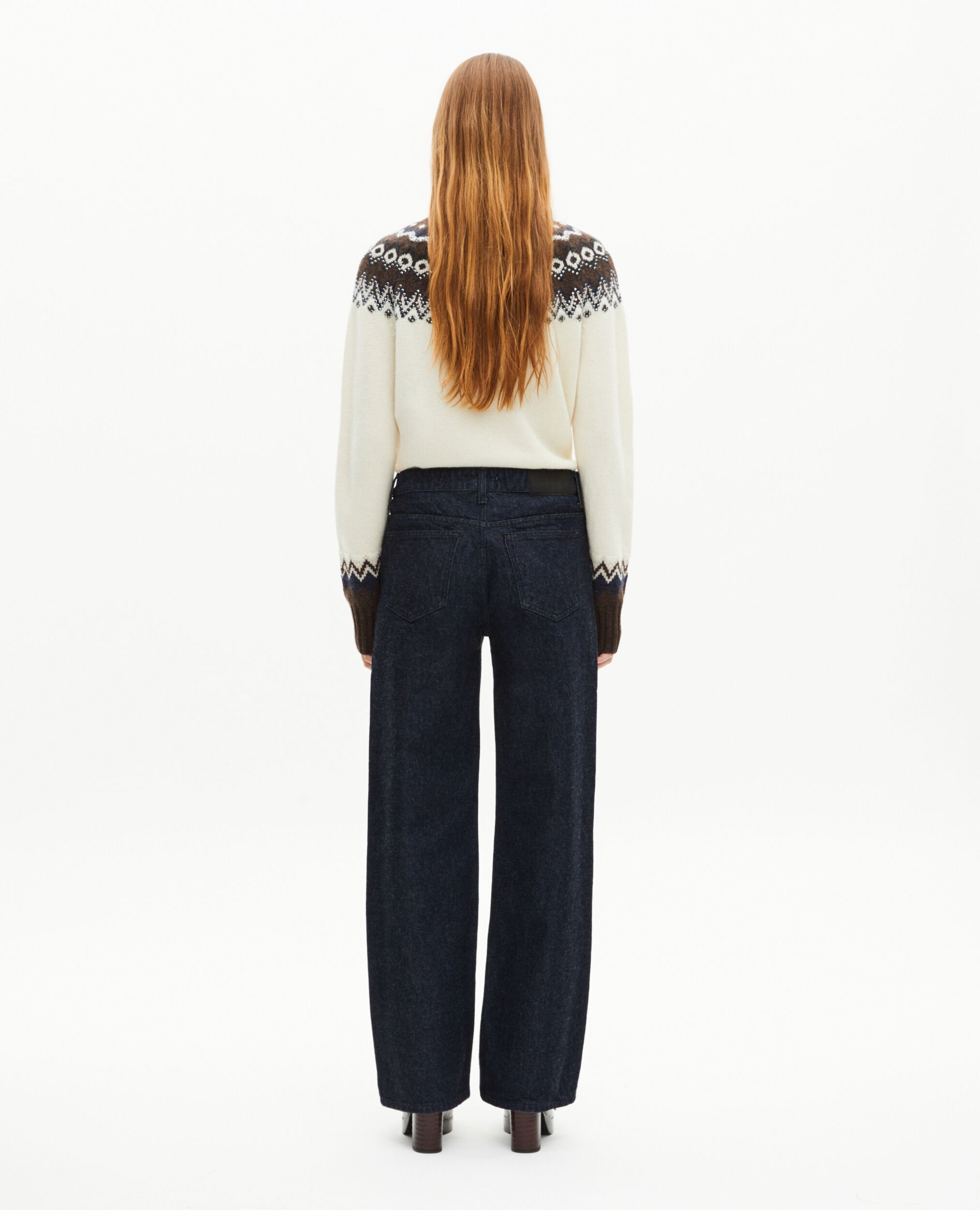 Blue raw wide-leg jeans, BLUE ELECTRIC, hi-res image number null