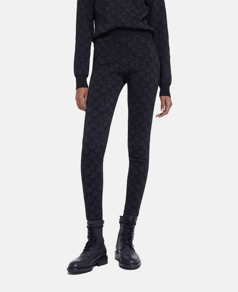 schwarze leggings mit the kooples logo