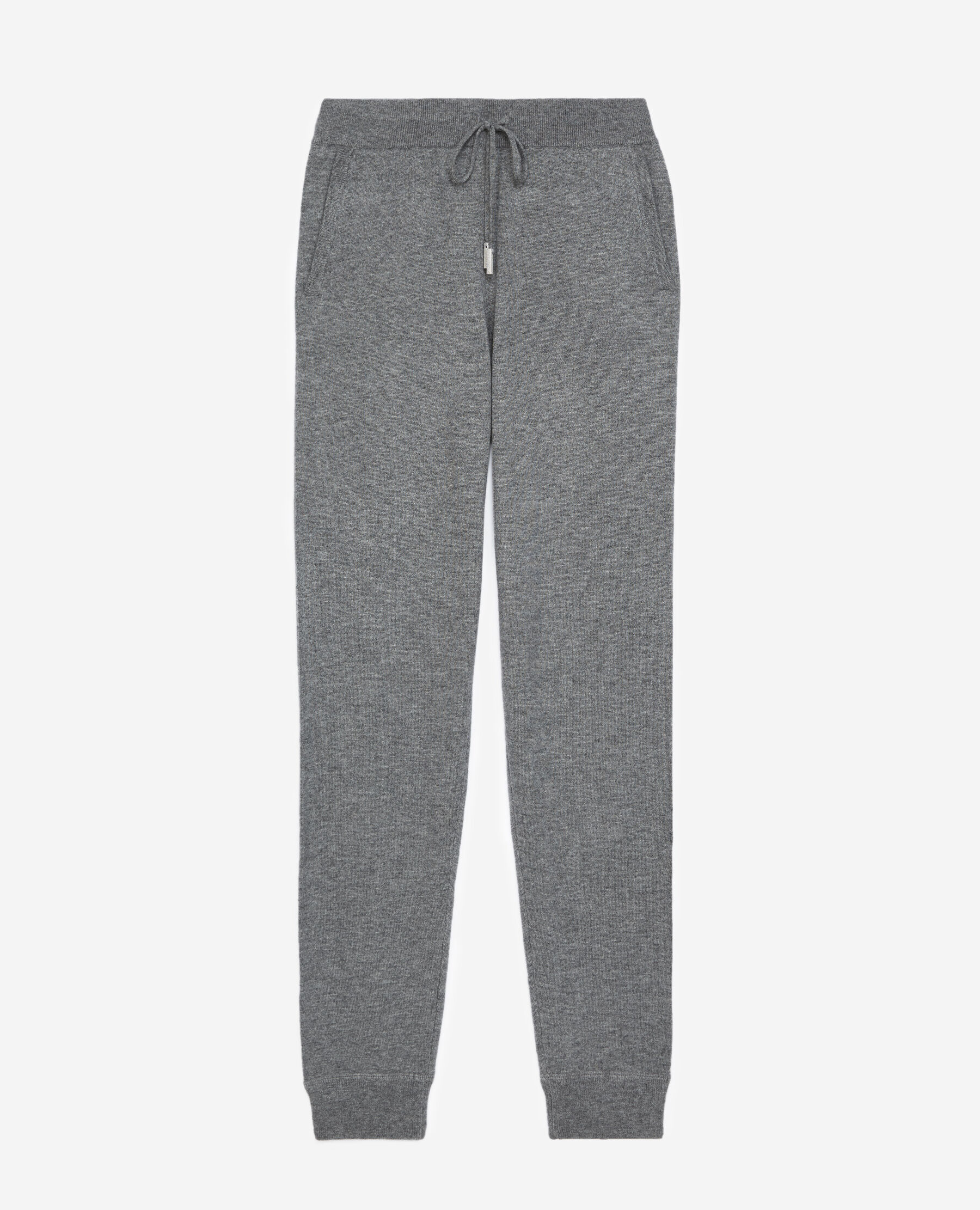 Knit plain gray joggers The Kooples