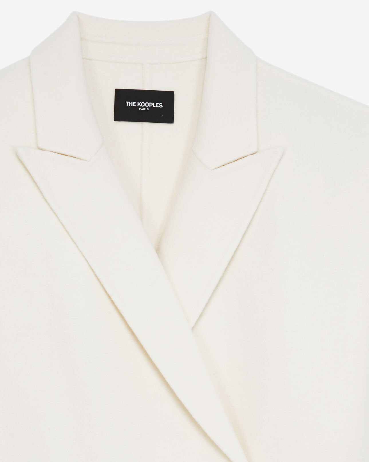 The Kooples DAMEN ECRU wollmantel ecrufarben doubleface oversized