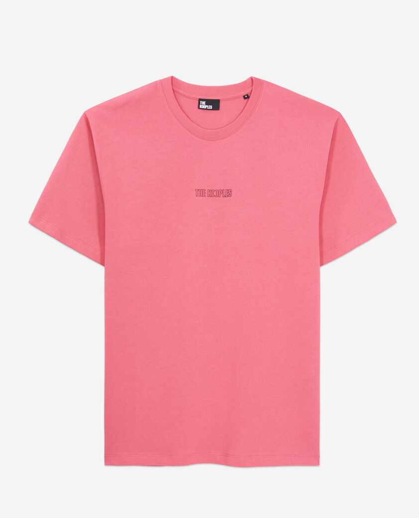 The Kooples HOMME OLD PINK t-shirt homme rose avec logo