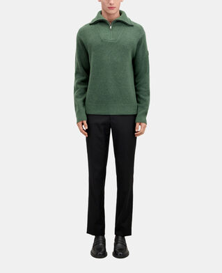 The Kooples HERREN FOREST grüner pullover aus wolle und alpaka