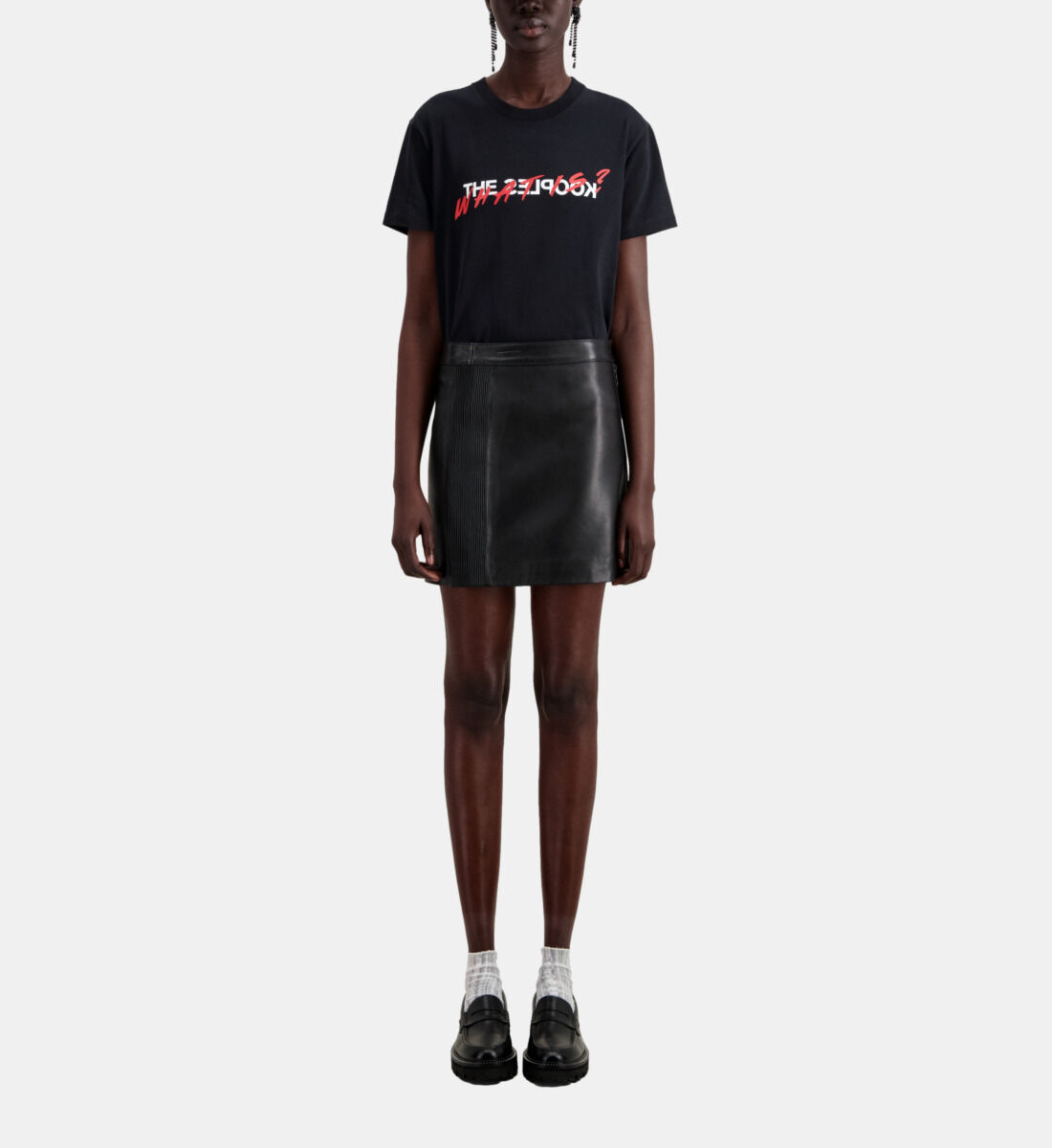 Jupe cuir discount kooples