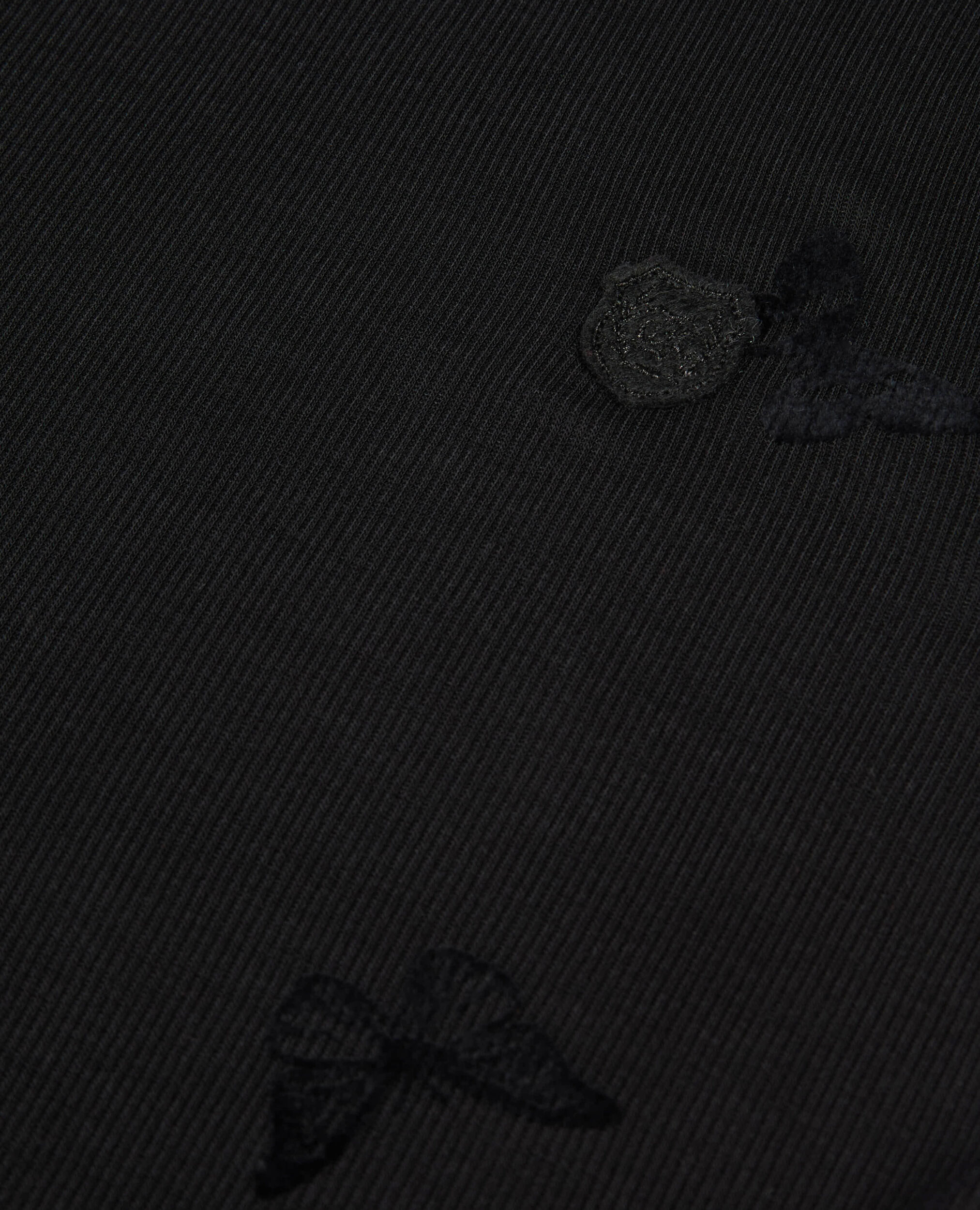 Black long-sleeved t-shirt, BLACK, hi-res image number null