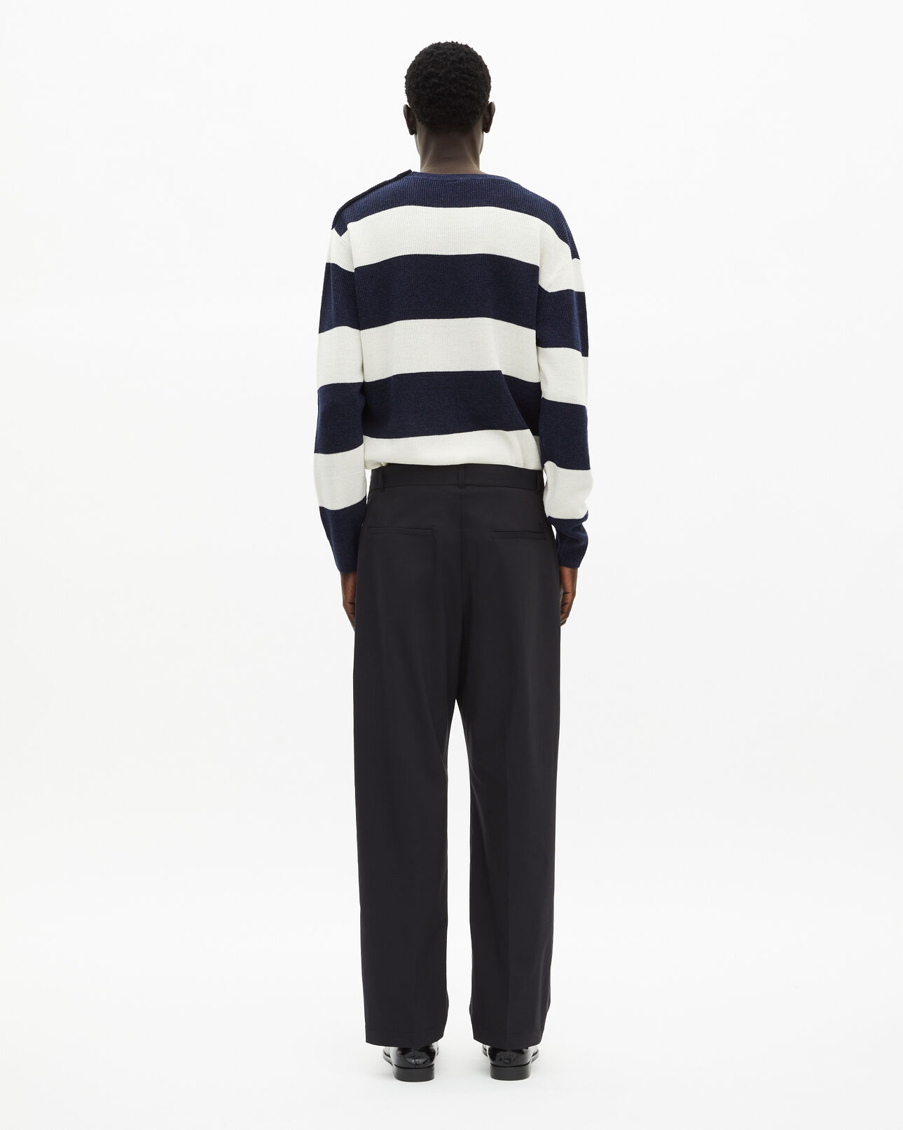 The Kooples MEN BLACK black pleated pants