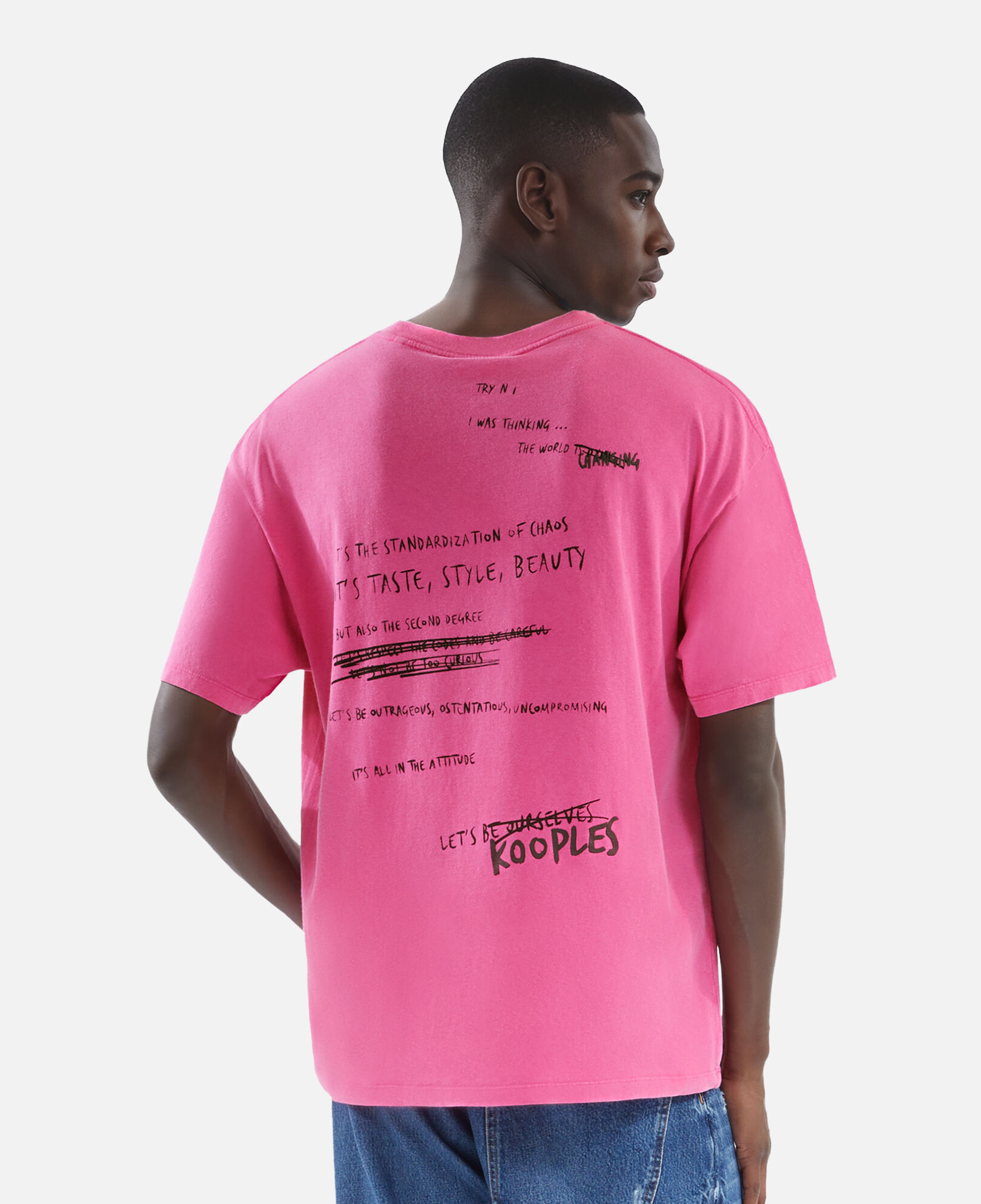 The Kooples HOMBRE FUSHIA camiseta what is rosa