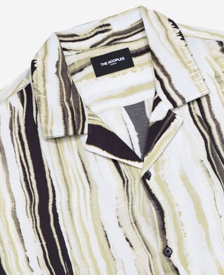 The Kooples HERREN BLACK / YELLOW / WHITE hemd hawaiikragen gelb schwarz