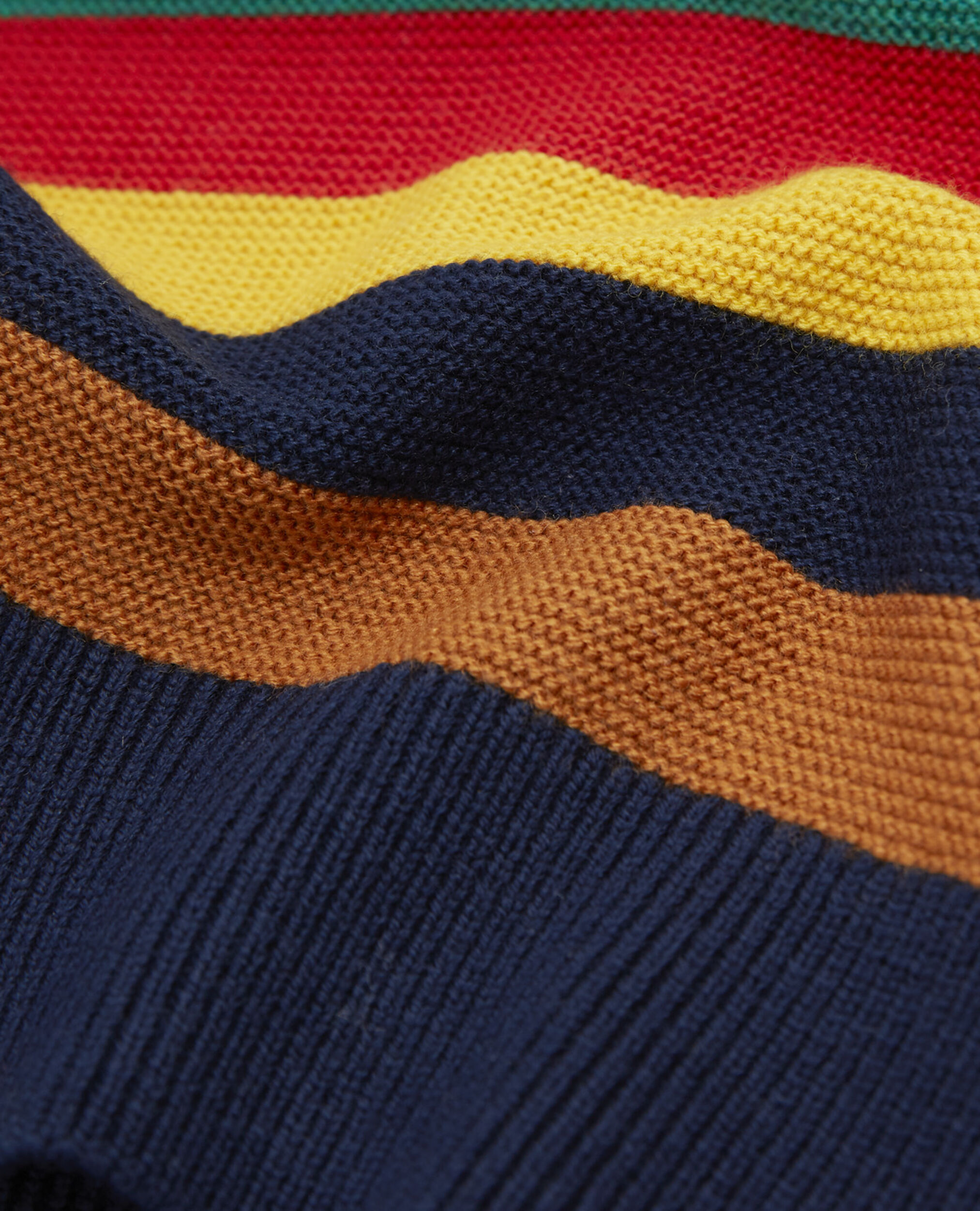 Jersey rayas multicolor lana cuello redondo, MULTICOLOR, hi-res image number null