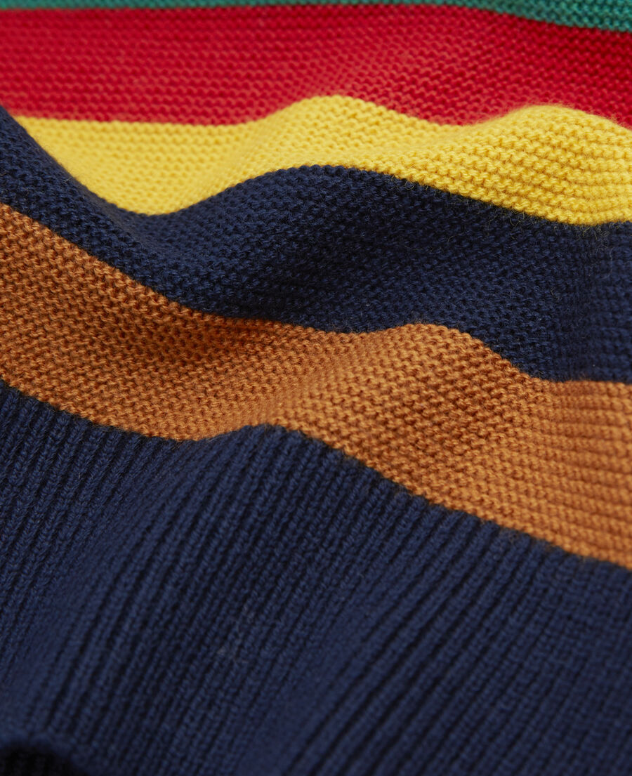 jersey rayas multicolor lana cuello redondo