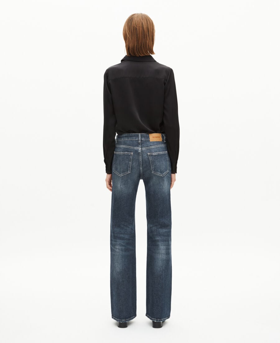 The Kooples F BLUE ELECTRIC blue wide-leg jeans