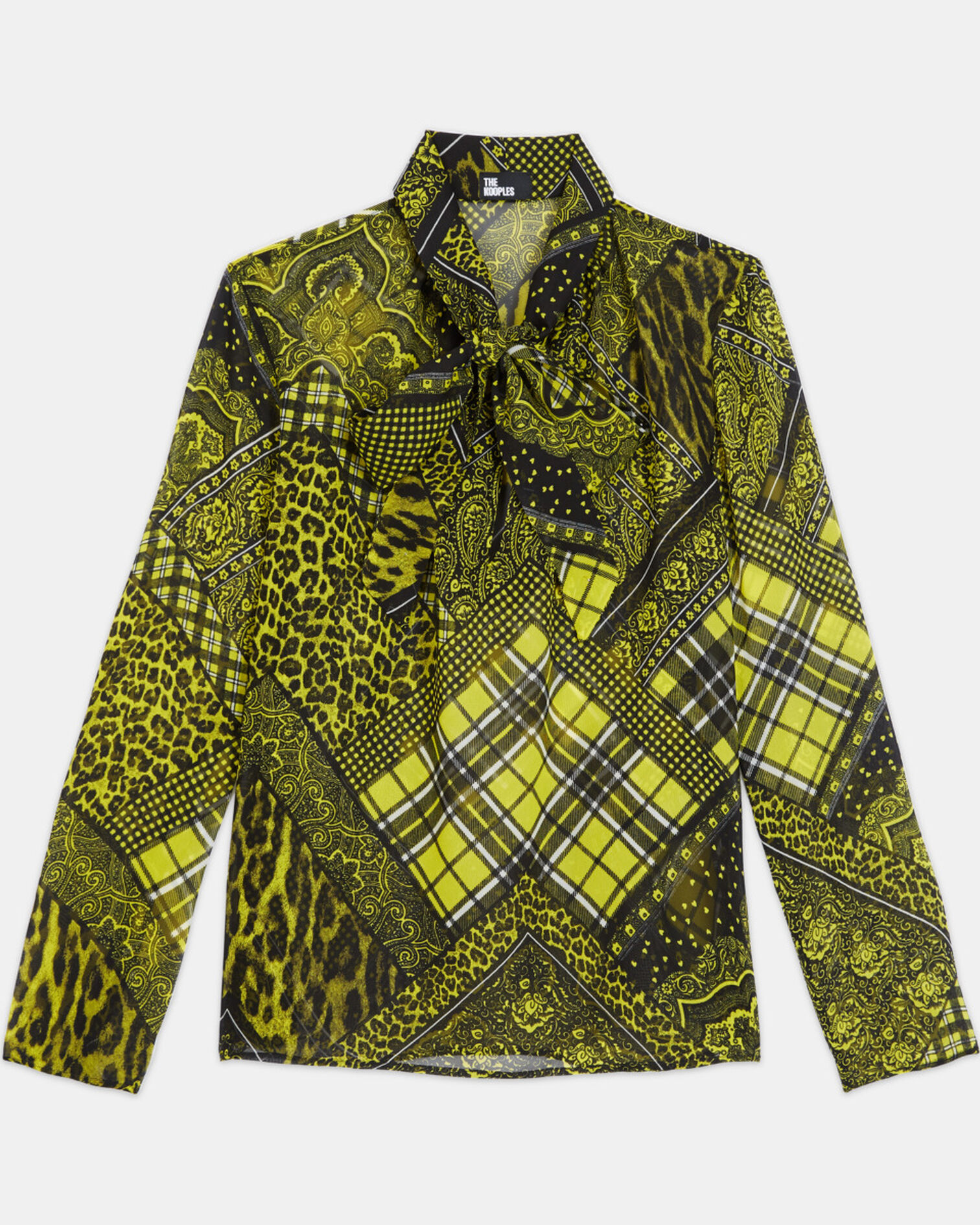Top imprimé, BLACK / YELLOW, hi-res image number null