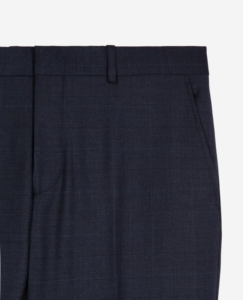 The Kooples HERREN NAVY marineblaue slim-fit-anzughose aus wolle