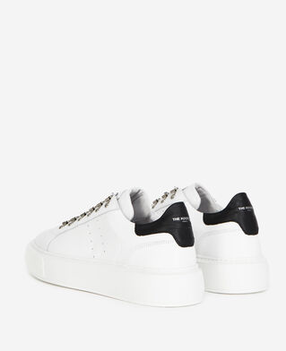 The Kooples HERREN WHITE turnschuhe kompensiert weiß leder ösen