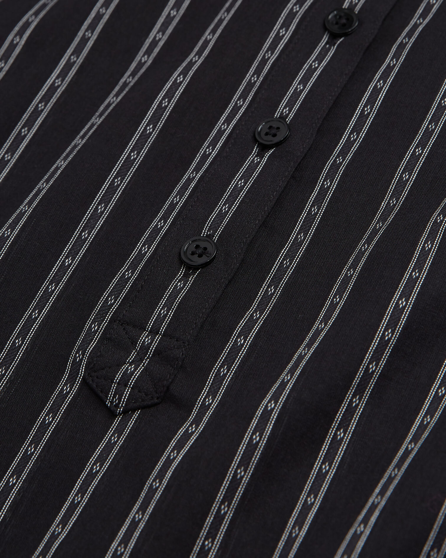 Black striped shirt, BLACK, hi-res image number null