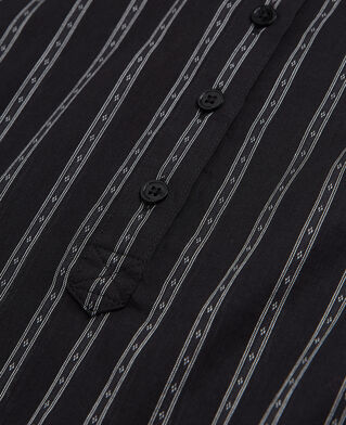 The Kooples F BLACK black striped shirt