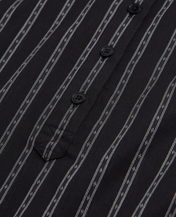 The Kooples FEMME BLACK chemise à rayures noire