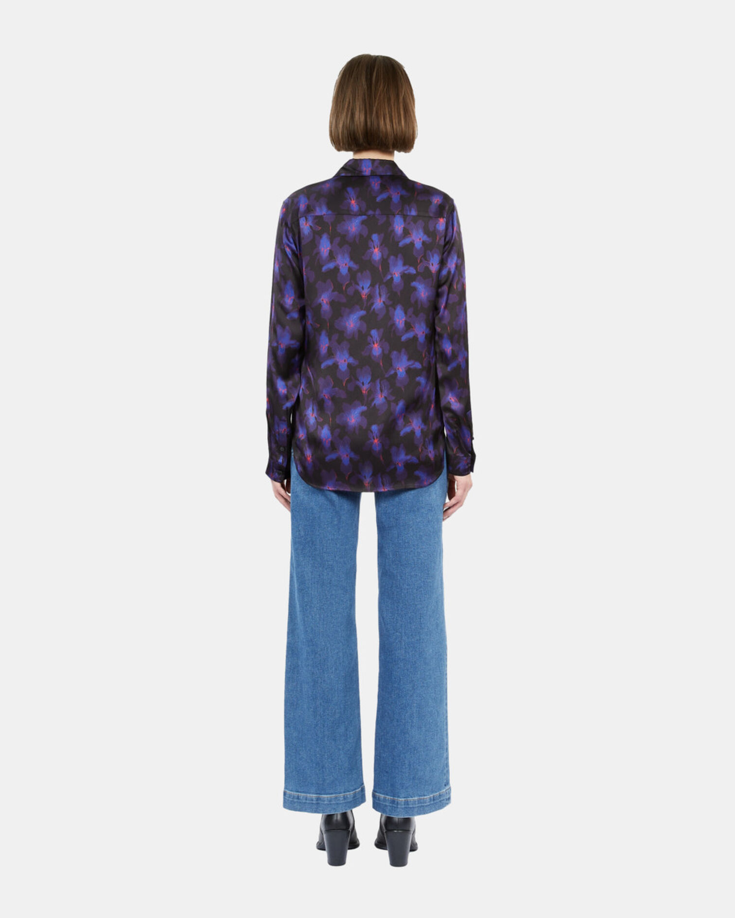 Camisa estampada, BLACK /LIGHT PINK / BLUE, hi-res image number null