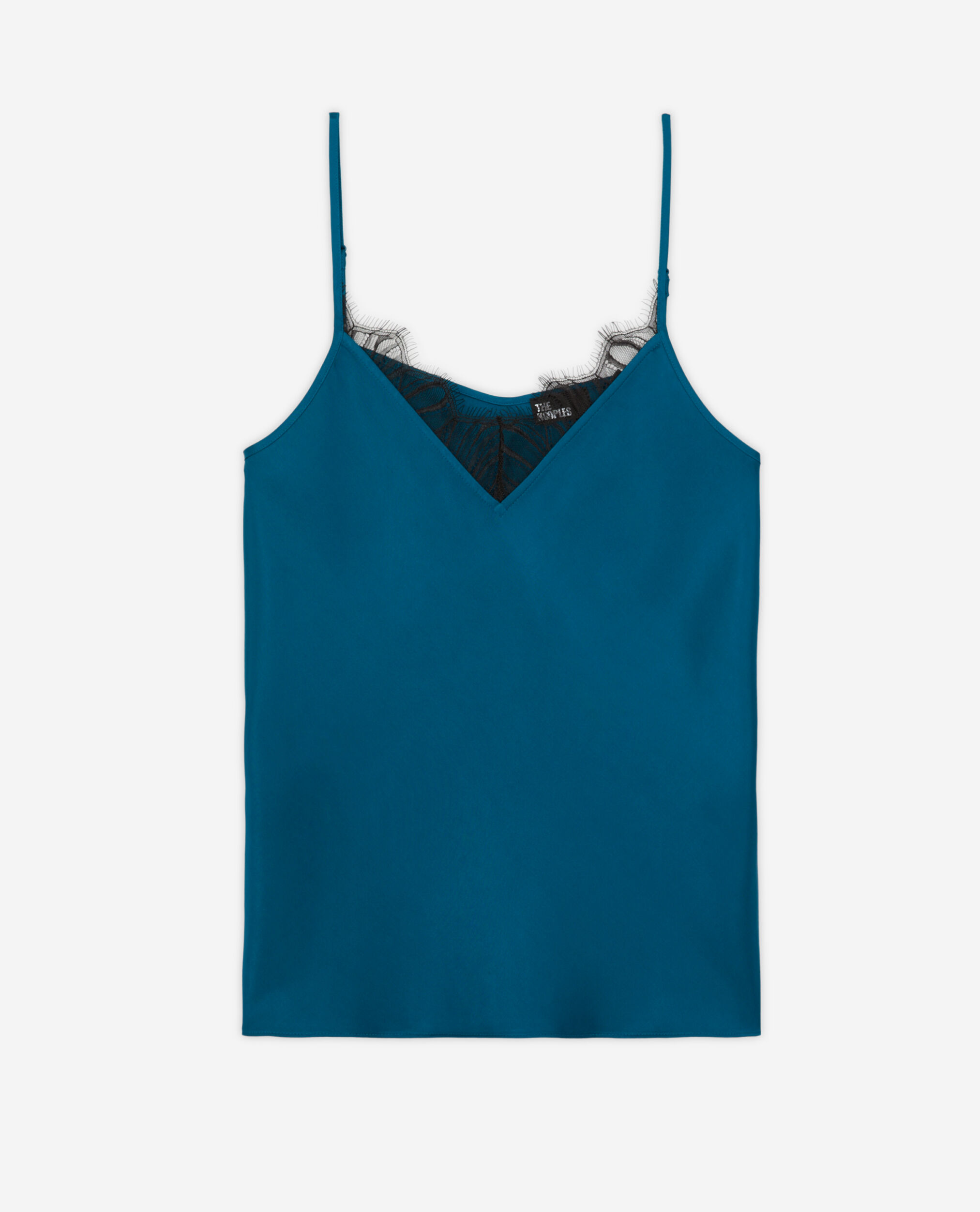 Blue camisole with lace details The Kooples
