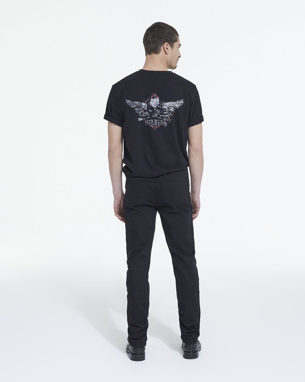 The Kooples HOMME BLACK WASHED t-shirt gris