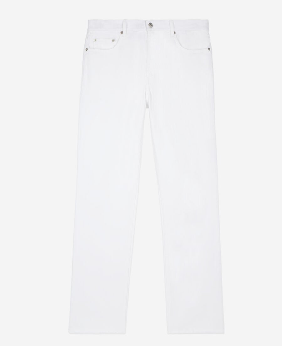 The Kooples HOMME WHITE jean droit blanc