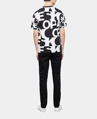 The Kooples HOMME BLACK / WHITE t-shirt homme logo the kooples