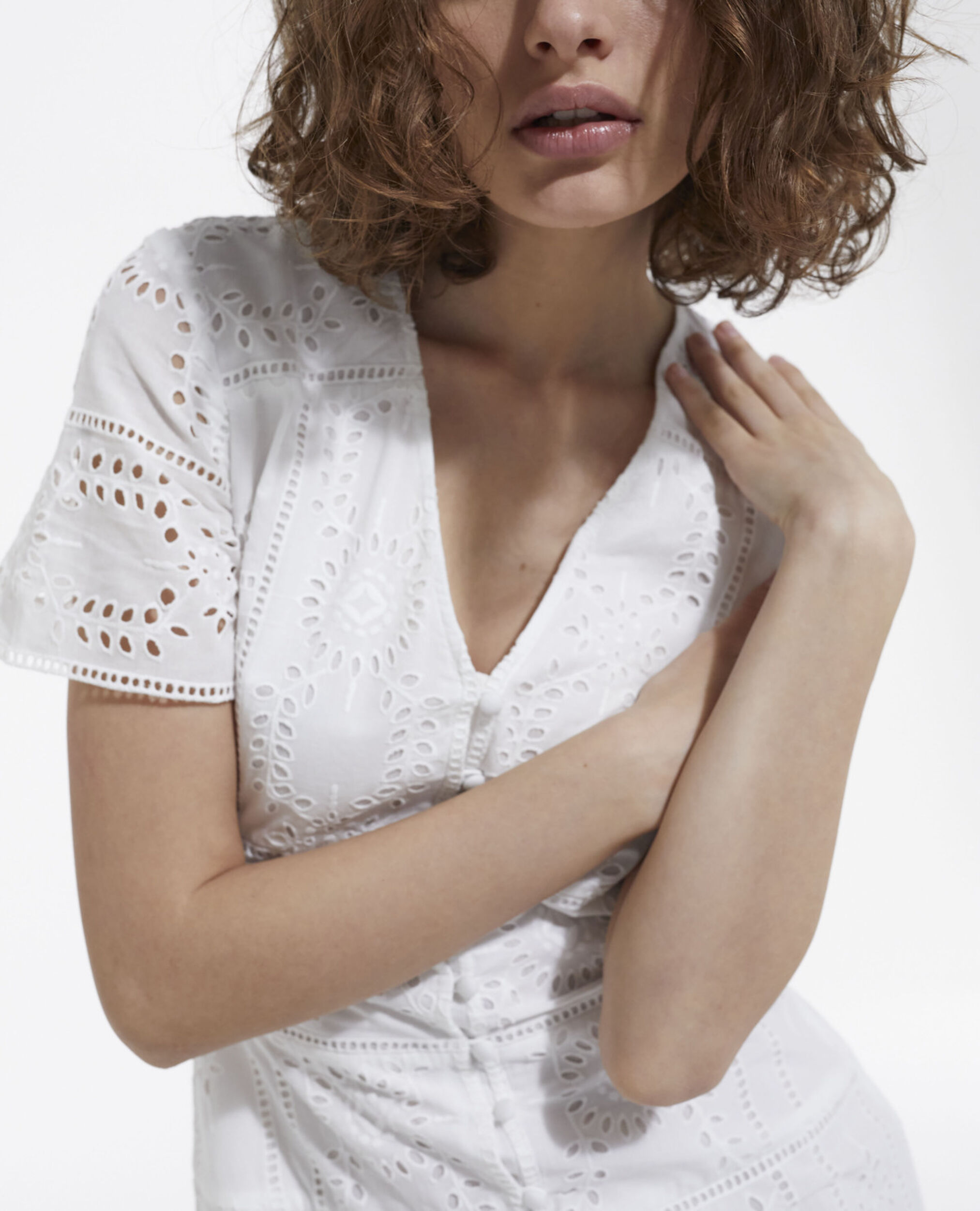 Robe courte blanche, WHITE, hi-res image number null