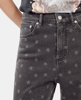 The Kooples F BLACK star printed boyfriend jeans