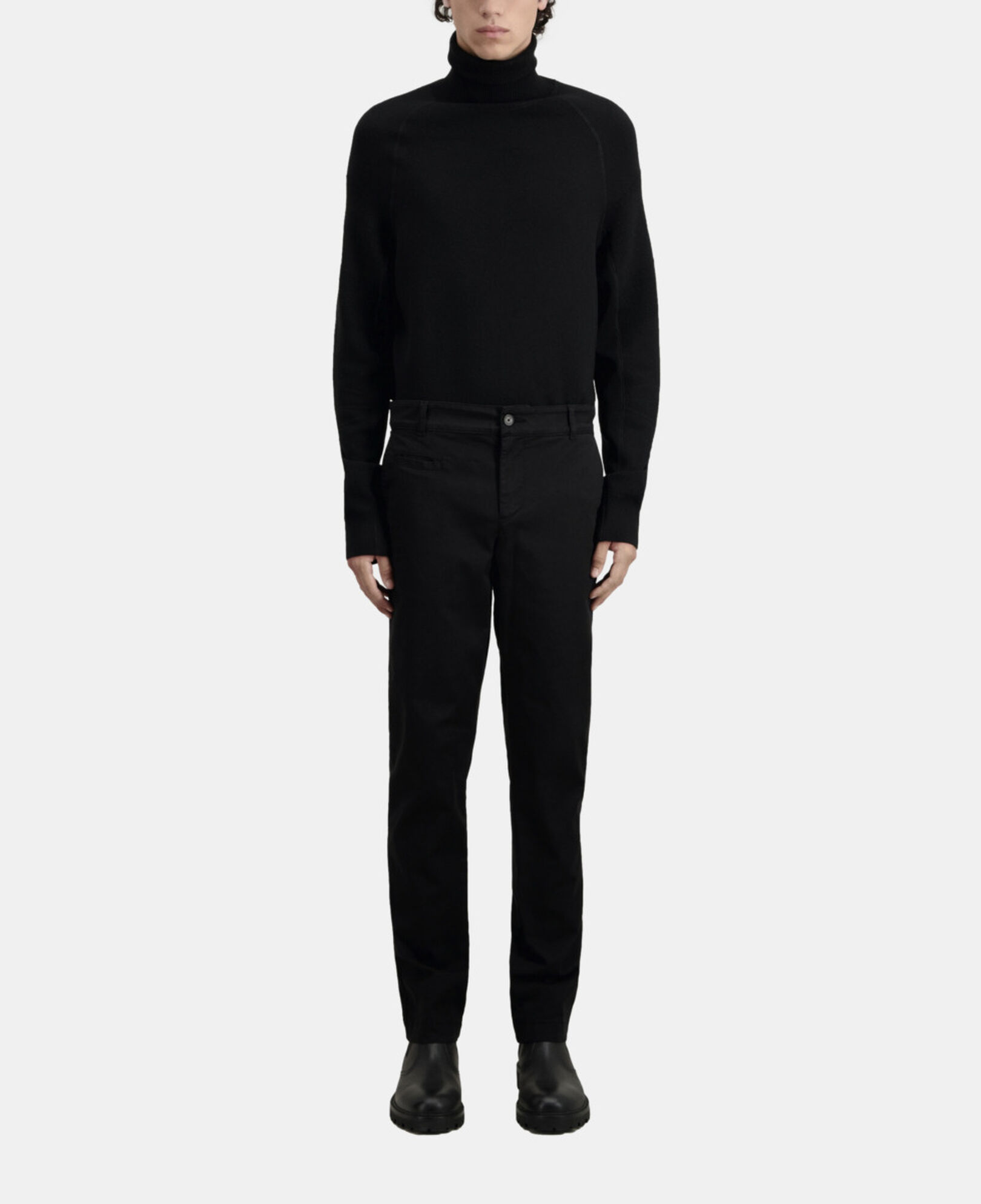 The Kooples HOMME BLACK pantalon chino noir