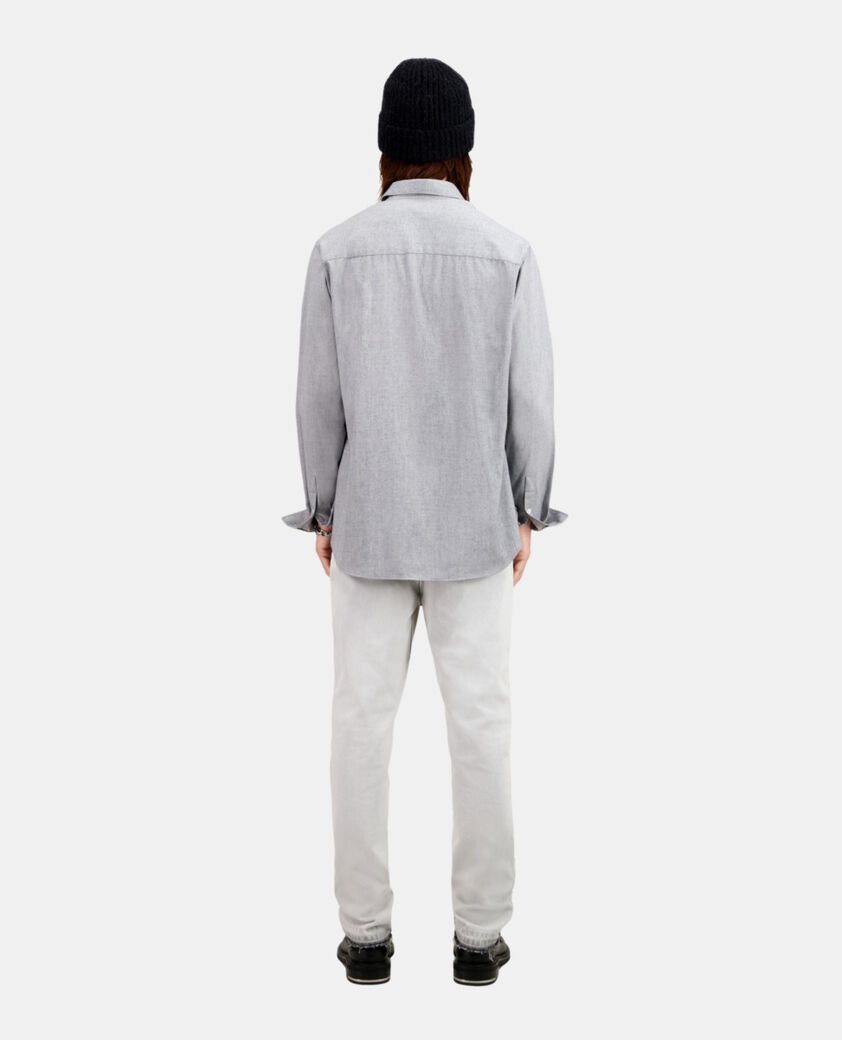 The Kooples HOMME GREY chemise oxford grise