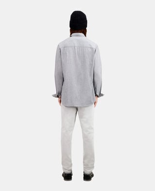 The Kooples H GREY grey oxford shirt