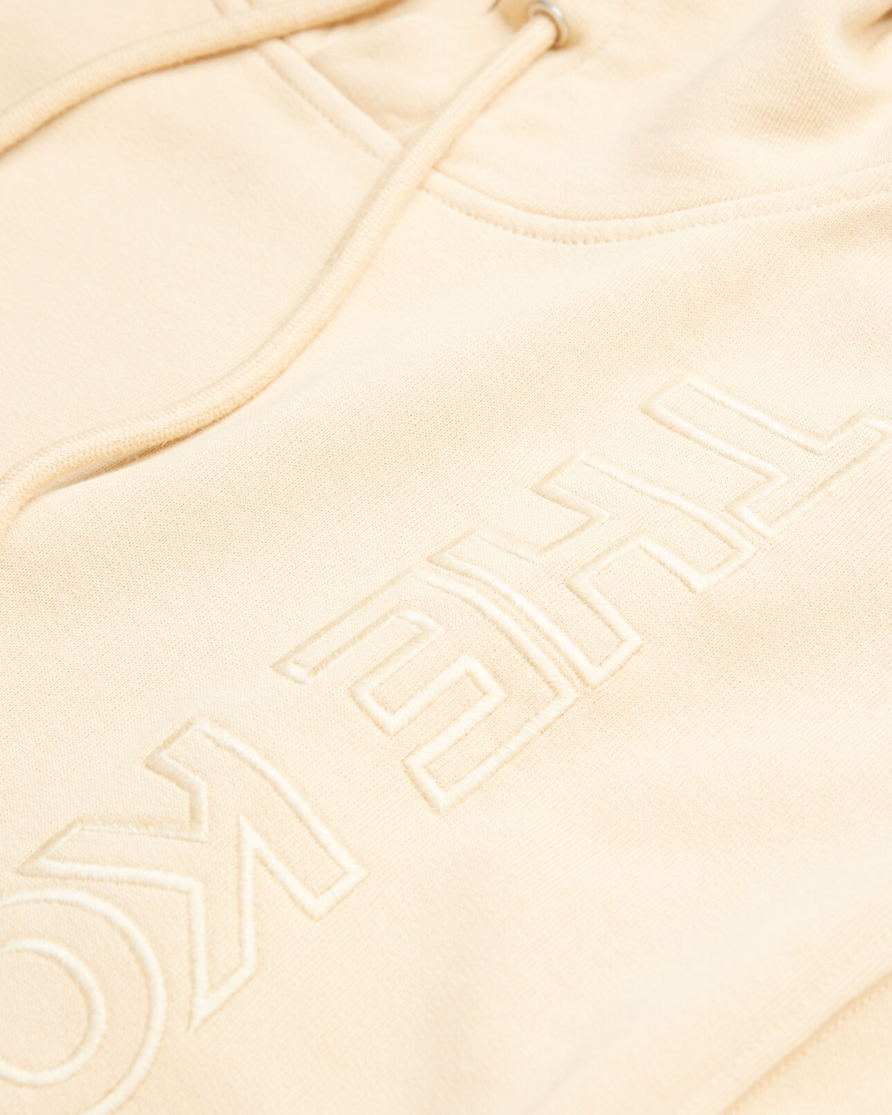 The Kooples FEMME LIGHT BROWN sweat capuche beige logo ton sur ton