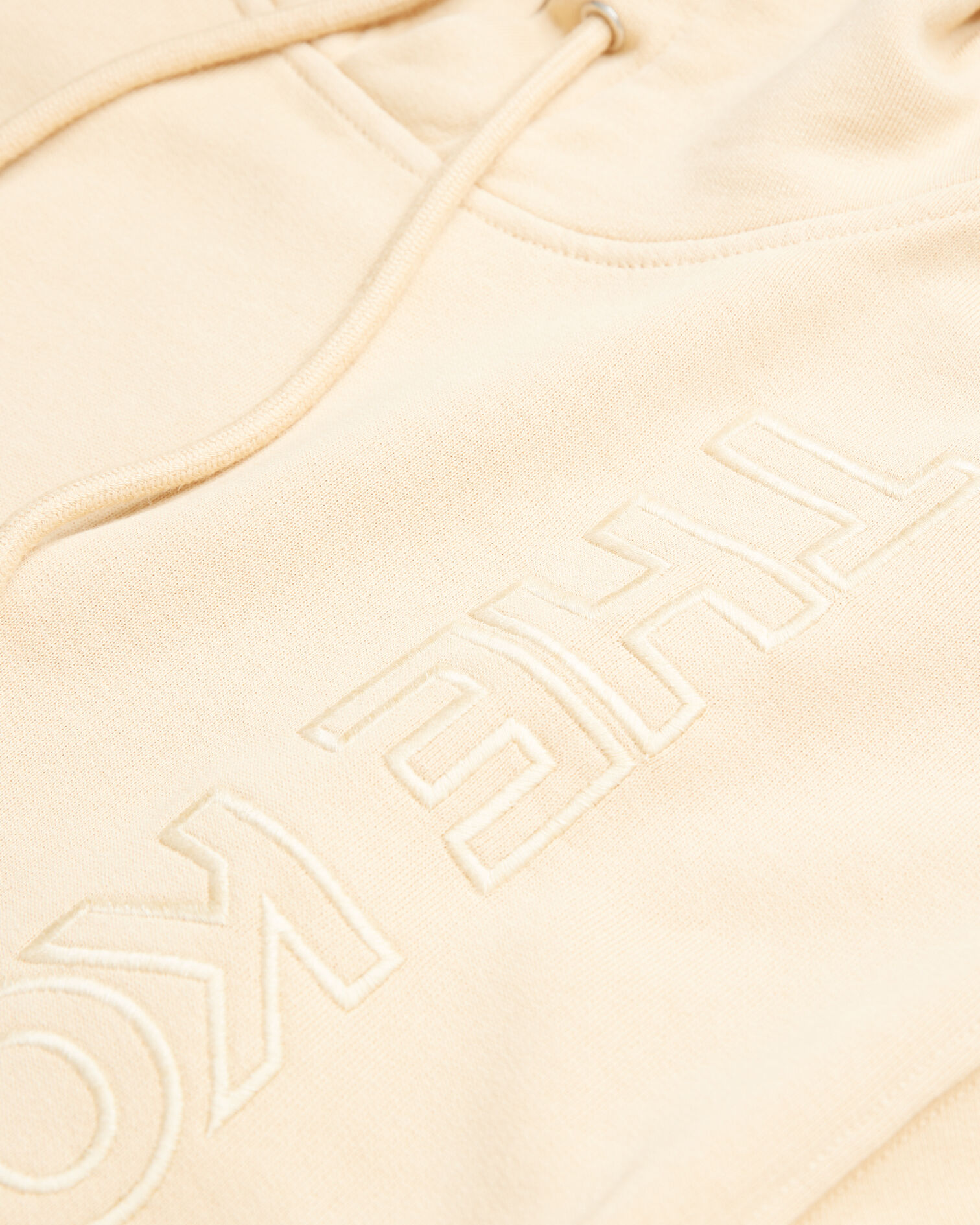 Sweat capuche beige logo ton sur ton, LIGHT BROWN, hi-res image number null