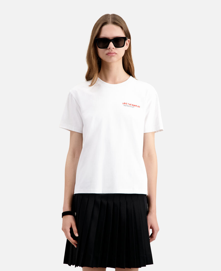 t-shirt femme i love kooples blanc