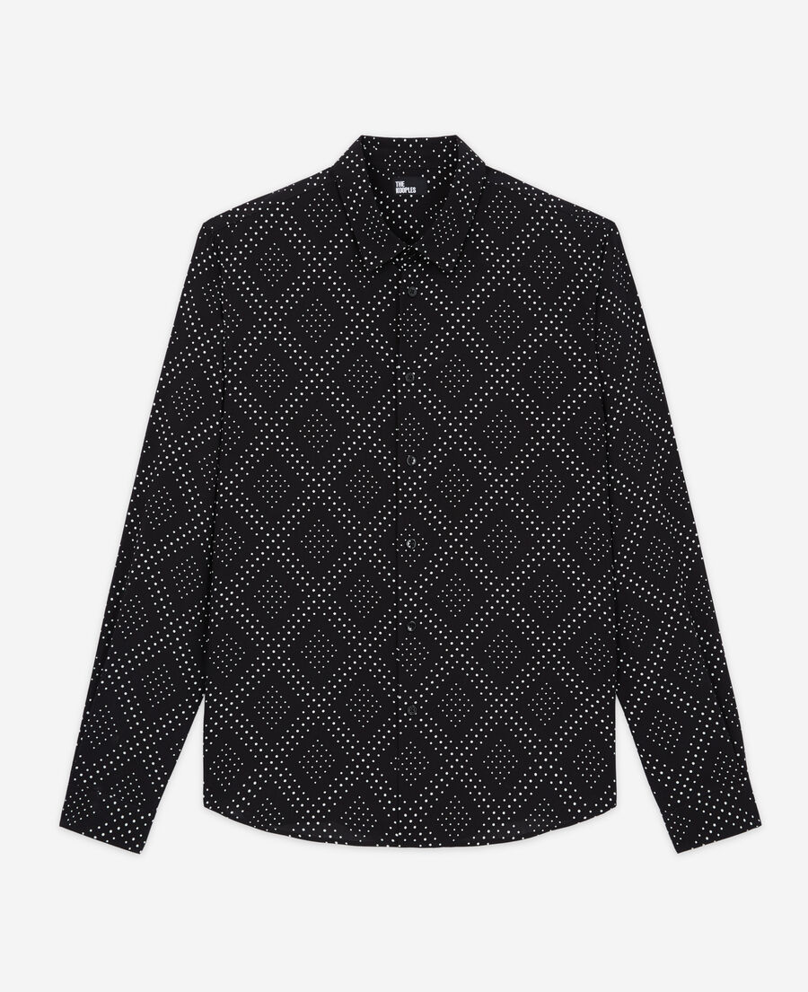 printed shirt with classic collar