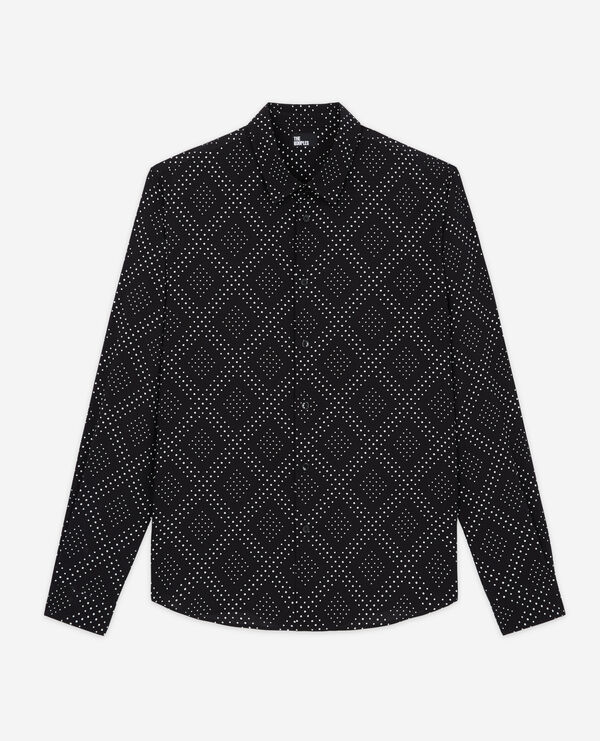 printed shirt with classic collar