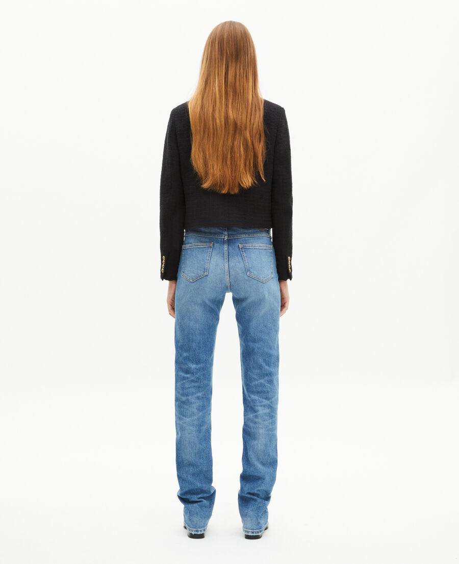 The Kooples WOMEN BLACK black tweed jacket