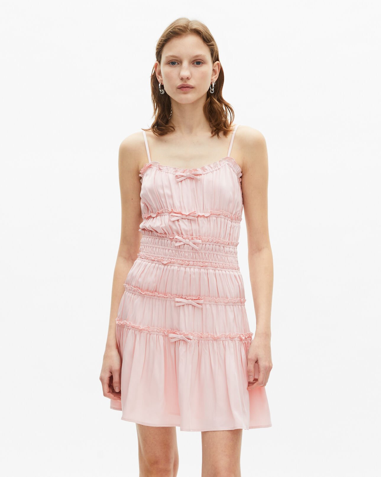 The Kooples FEMME LILA robe courte avec nœuds lilas