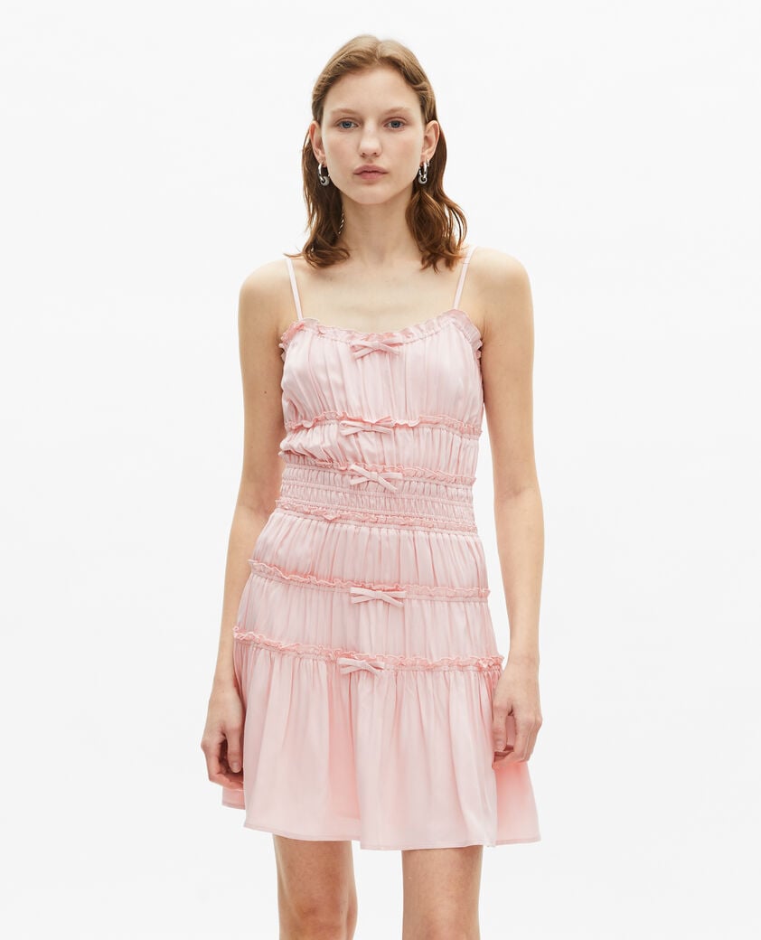 The Kooples FEMME LILA robe courte avec nœuds lilas