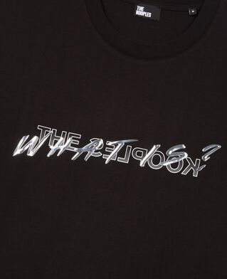 The Kooples H BLACK what is metallic black t-shirt