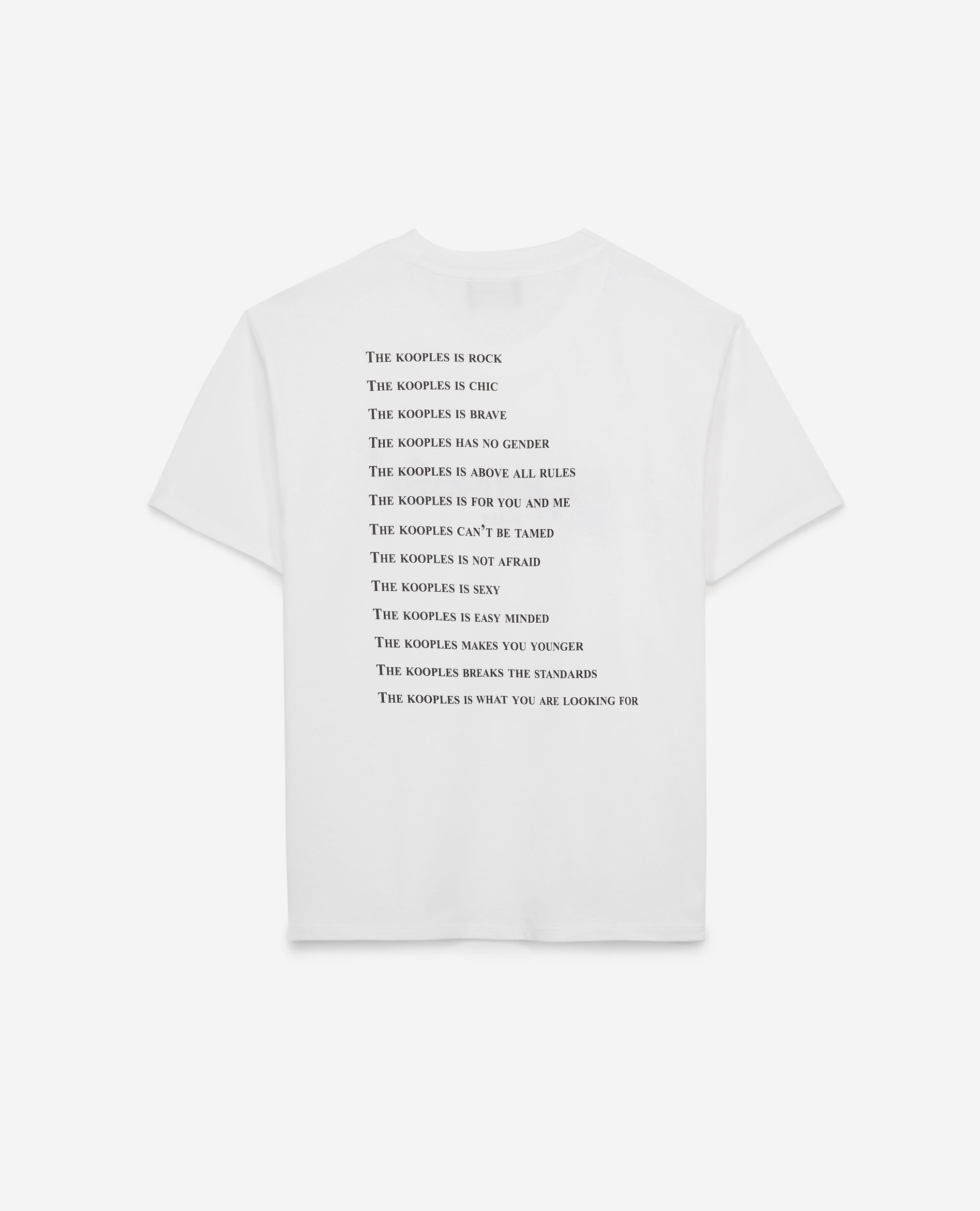 White cotton T-shirt What is, WHITE, hi-res image number null