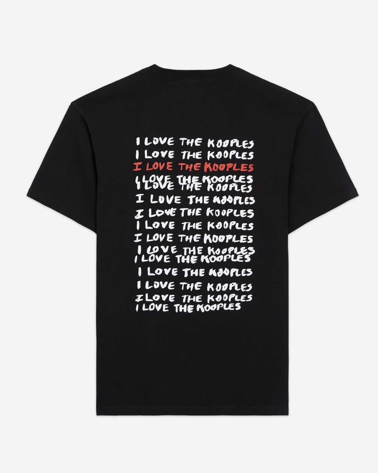 The Kooples HOMME BLACK t-shirt homme i love kooples noir