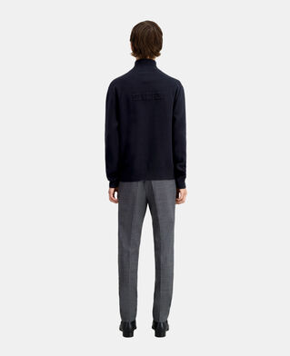 The Kooples H BLACK black sweater with debossed logo