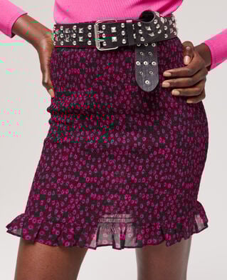 The Kooples DAMEN PINK kurzer rock mit print