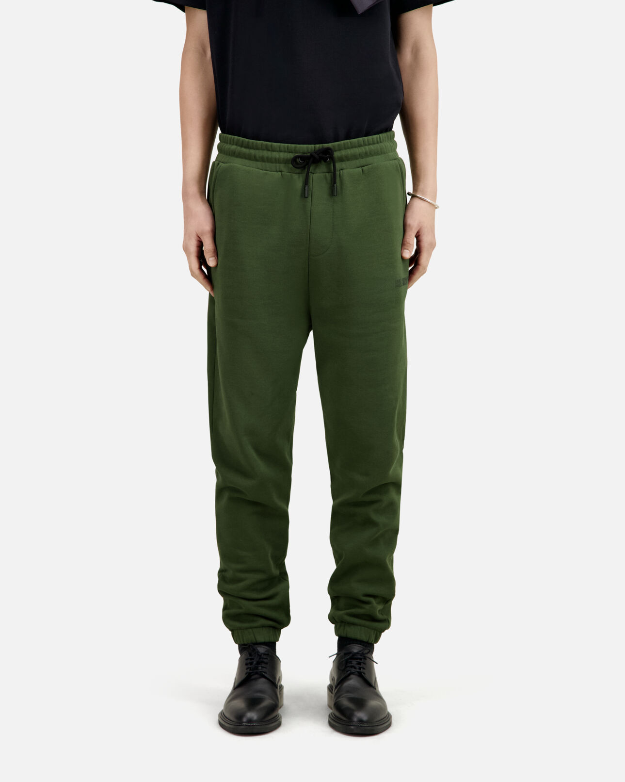 The Kooples MEN USED KAKI khaki logo tracksuit trousers
